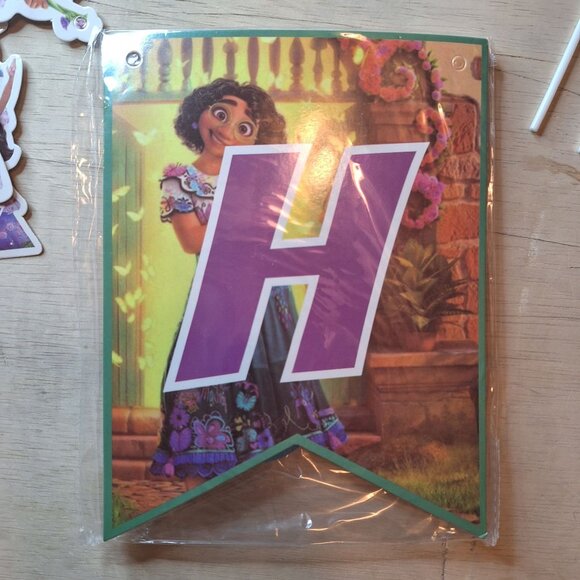 Encanto Themed Birthday Party Decoration Set Streamer Banner Cake Topper - Picture 2 of 4